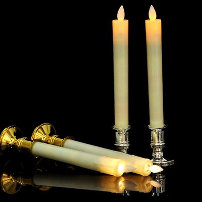 2pcs Plastic Candle Base Holder Pillar Candlestick Stand For
