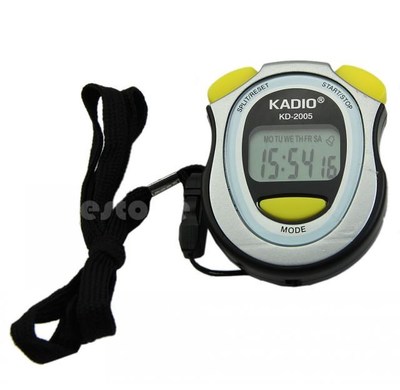 New Handheld Digital LCD Sports Stopwatch Counter Timer Chro