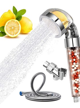Bathroom Ionic Mineral Beads Shower Head with Vitamin C Show