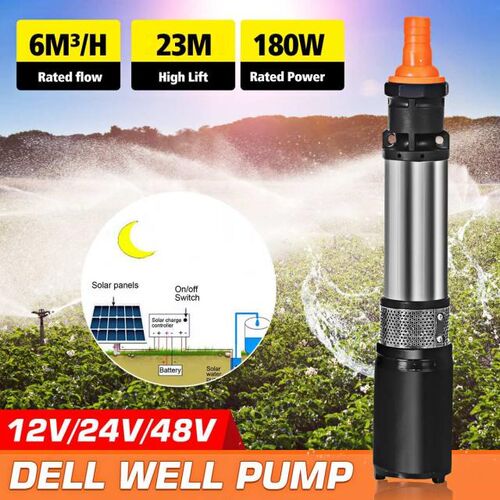 180W 12V 24V 48V  High Lift 23m Submersible Deep Well Pump S