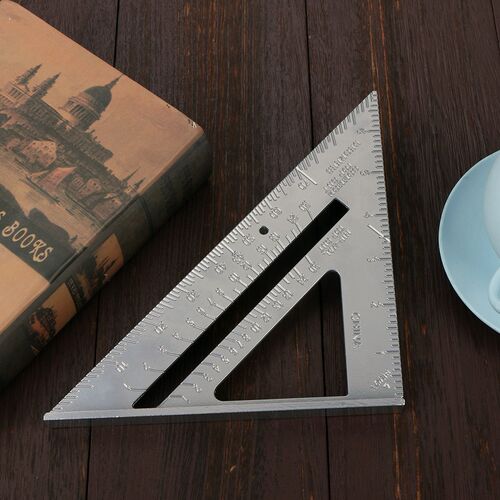 7 inch Square Ruler Woodworking Measurement Tool Triangle Ru