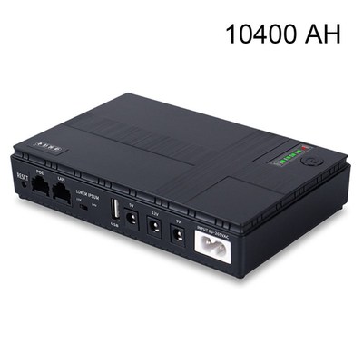 10400 mAh Mini Portable UPS 5V/9V/12V/15/24V Uninterruptible