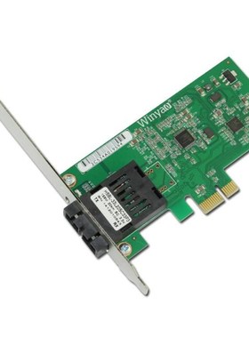 PCIe X1 Fiber Ethernet Card 100Mbps Single Mode SC 1310nm 20
