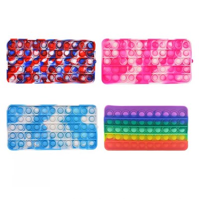 Finger Toy  Pencil Case Push Bubble Silicone Austism Antistr