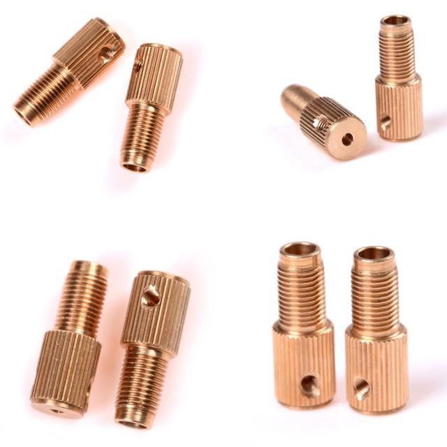 2Pcs Brass Electric Motor Shaft Clamp Fixture Chuck Mini Sma