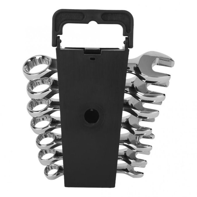 7pcs Dual Use Ratchet Wrench Set Combination Spanner Hand Re