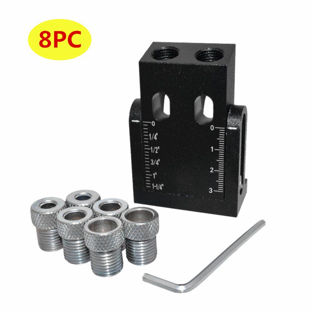 Oblique Hole Locator 15 Degree Angle Pocket Hole Jig Kit Dri