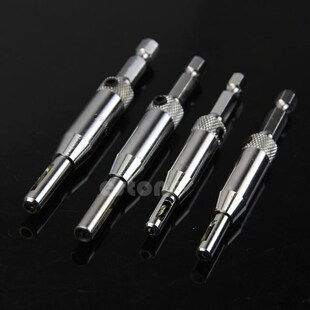 4x HSS Self Centering Hinge Drill Bits Set Door Cabinet 5/6