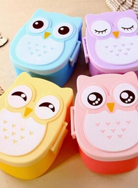 Microwave Box For Kids School Owl Shaped Lunch Box With Comp