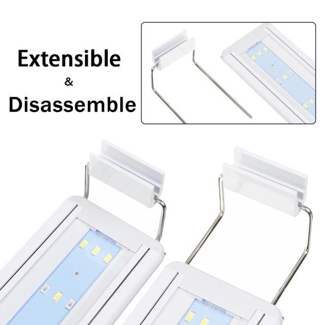 27-57CM Super Slim Aquarium 220V LED Lighting Aquatic Plant