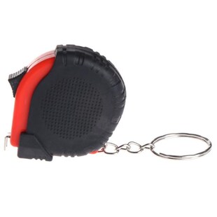 Mini Tape Measure With Key Chain Plastic Portable 1m Retract