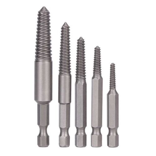Diamond Drill 5pcs Broken Screw Extractor Hex Shank Fine Tee