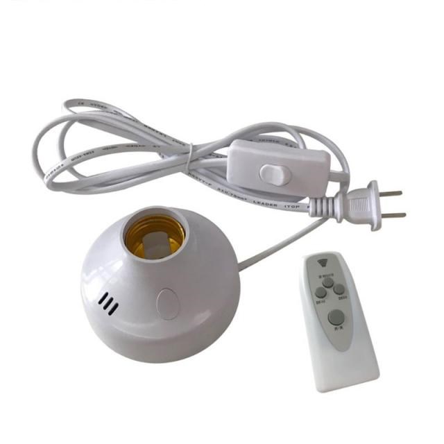 EU/US Plug Timed Remote Control E27 Socket Lamp Holder 适用