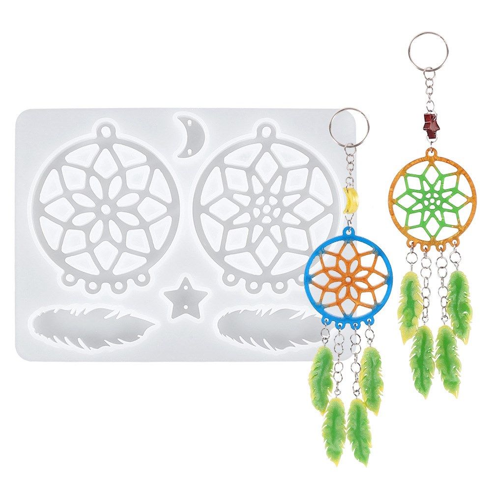 diy dreamcatcher shape casting molds crystal resin silicone
