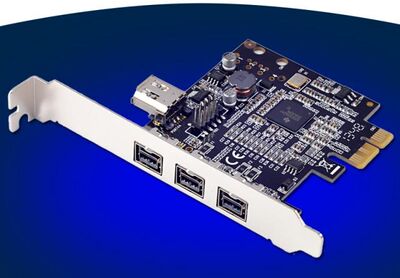 3 External 1394b + 1 Port Internal 1394a PCI-E IEEE 1394 Fir