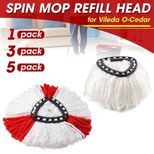 1/3/5pcs Microfiber Spin Mop Clean Refill Replacement Head f