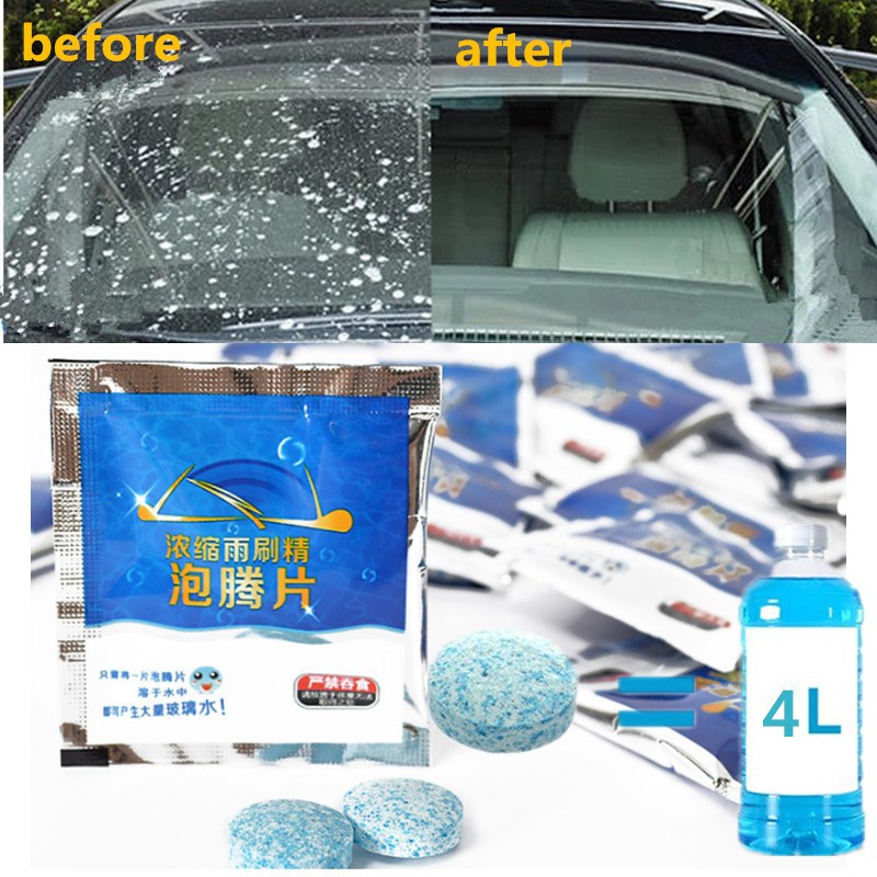 10PCS/50PCS Car Solid Cleaner Car Windshield Glass Wiper Was