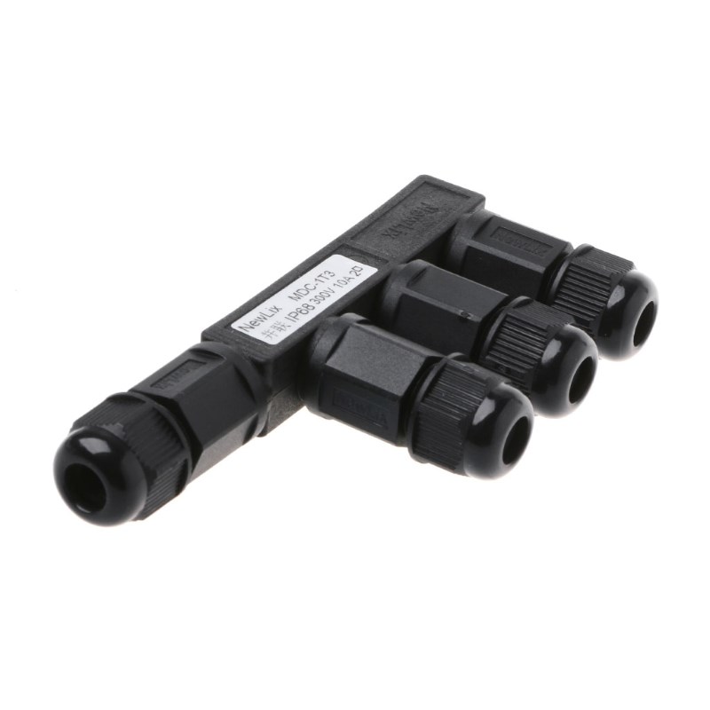 Waterproof Electric Screw Connector Plug Socket Wire Adapter