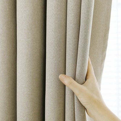 1pc Height Blackout Curtains For Living Room Custom Linen So