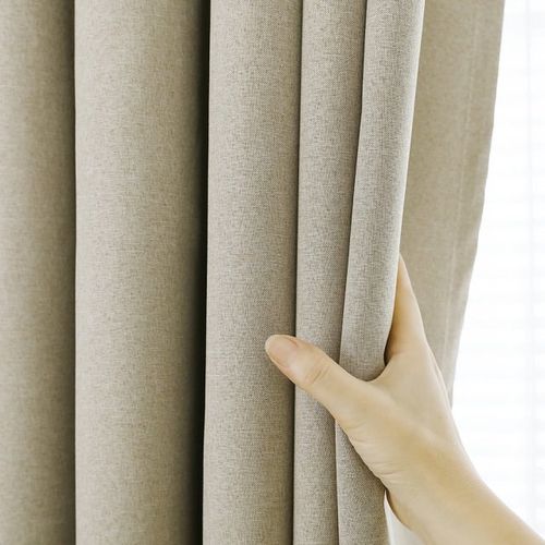 1pc Height Blackout Curtains For Living Room Custom Linen So