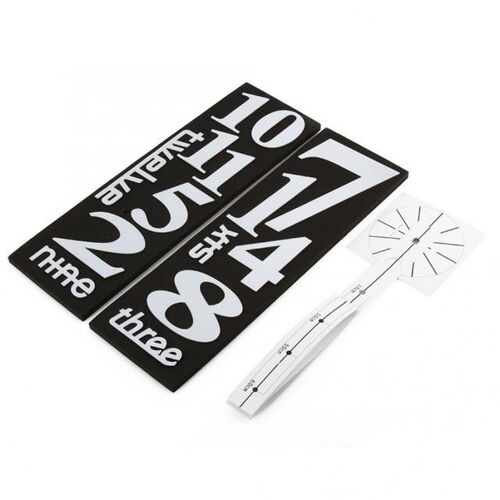 Modern DIY Large Wall Clock Kit 3D Mirror Surface Sticker fo