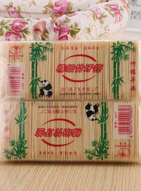 1Bag Disposable Wood Toothpicks Natural Bamboo Toothpick Woo