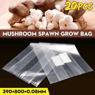 20Pcs Mushroom Grow Bag Grain Fill Spawn Media Grow High Tem