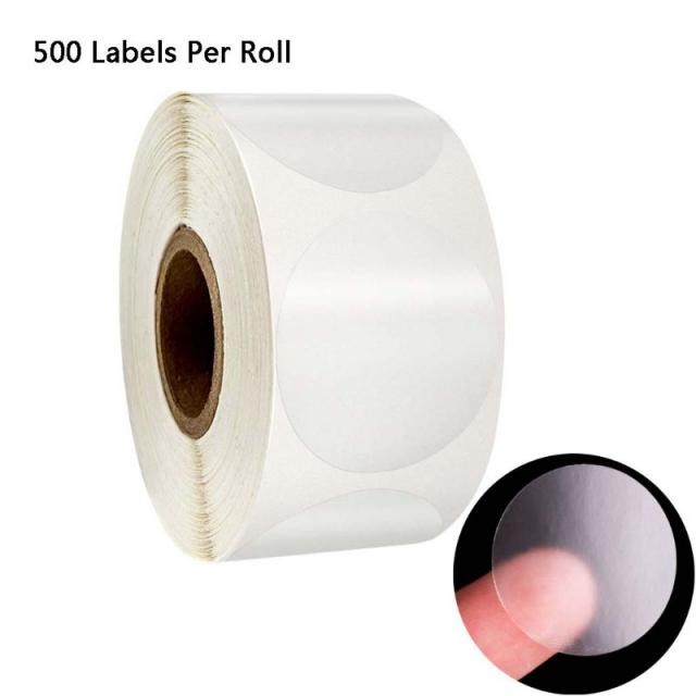 500pcs/roll Round Transparent Stickers Stamp Envelopes Cards