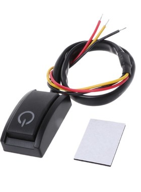 1PC Car DIY Push Button Latching Turn ON OFF Switch LED Ligh