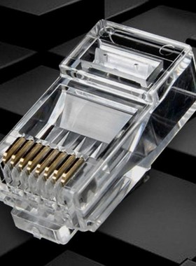 25/100Pcs Gold Plated RJ45 Net Network Cables Modular Plug C