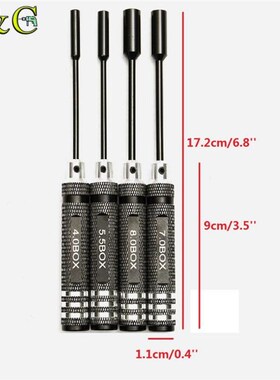 4pcs/set Metal Hex NUT Key Socket Screw Driver Wrench 适用于