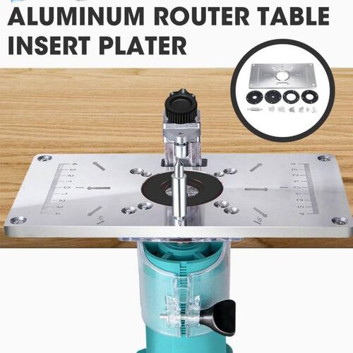235mm x 120mm x 8mm Aluminum Router Table Insert Plate with