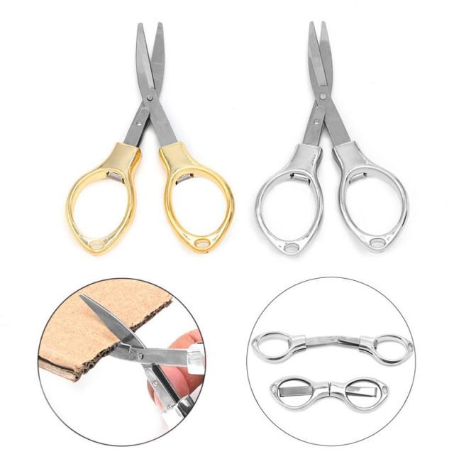 Mini Stainless Steel Folding Scissors Keychain Fishing Sciss