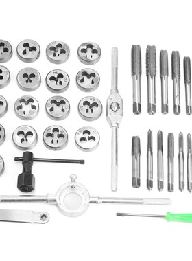5 / 40pcs tap and die set screw round die thread wrench set