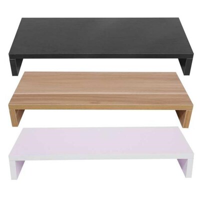 Home Wooden Stand LED LCD Computer Monitor Riser Desktop Org
