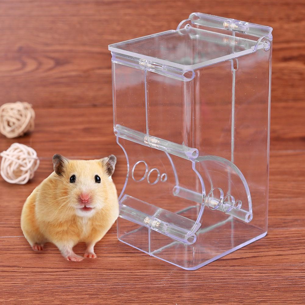 Cute Hamster Samll Animal Automatic Pet Food Feeder Plastics