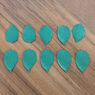 10 Pieces Green Iron Leaves Parts For Electromagnet Cover Av