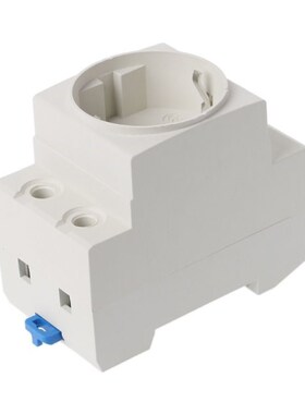 EU Type 35mm DIN Rail Mount AC Power Socket 16A 250V AC Conn