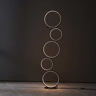 Modern Ring Touch Switch LED Floor Lights Art Interior Decor