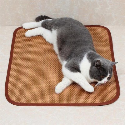 Bamboo Dog Mat Cooling Summer Pad Mat For Dogs  Sleeping