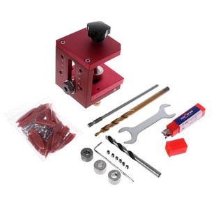 Dowel Pocket Free Guide Hole Drill Jig Ship Set Woodworking