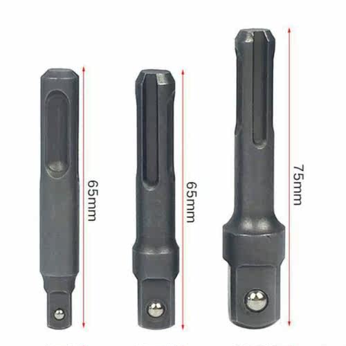 3PC Socket Extension Bit Adaptor Set Hex Shank Wrench Drive