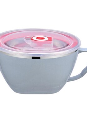 900ml Large Capacity Stainless Steel Solid Bowl With Lid And