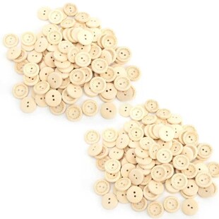 Wood Buttons Natural Wood Buttons Manual Sewing 2 Holes But