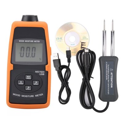 MD7820 USB Digital Wood Moisture Meter High accuracy Tempera