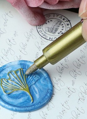 5pcs Vintage Waxing Coloring Pens Vintage Sealing Wax Stamp