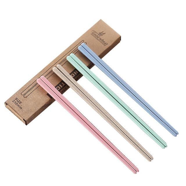4 Pair/SET Chinese Chopsticks Eco-Friendly Plastic Chopstick