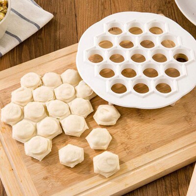 19 Holes Easy Dumpling Maker Kitchen Gadget Pastry Tools DIY