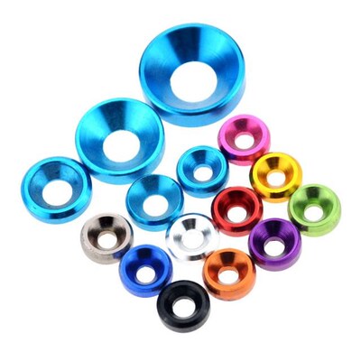 5PCS M2 M2.5 M3 M4 M5 Aluminum Colorful Anodized Countersunk