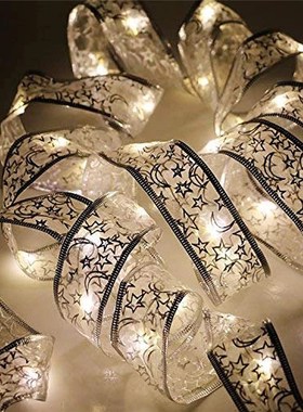 LED 1/2m Fairy Lights Strings Cooper Wire Ribbon Bows Lights